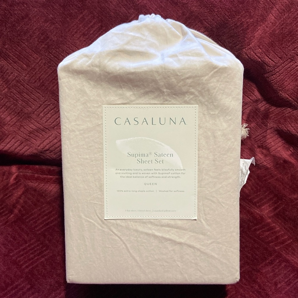 Casaluna Supima Sateen Sheet Set